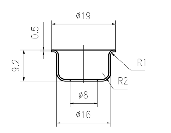 筒形件冲压级进模设计