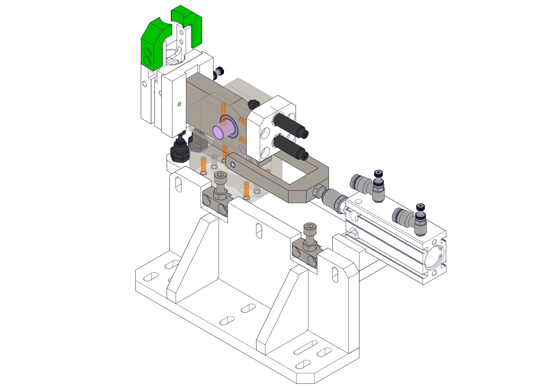 90度抓取放料移栽机构