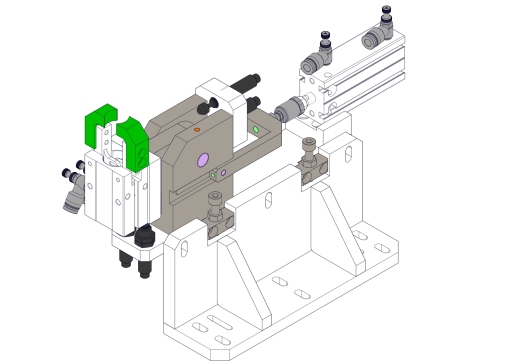 90度抓取放料移栽机构