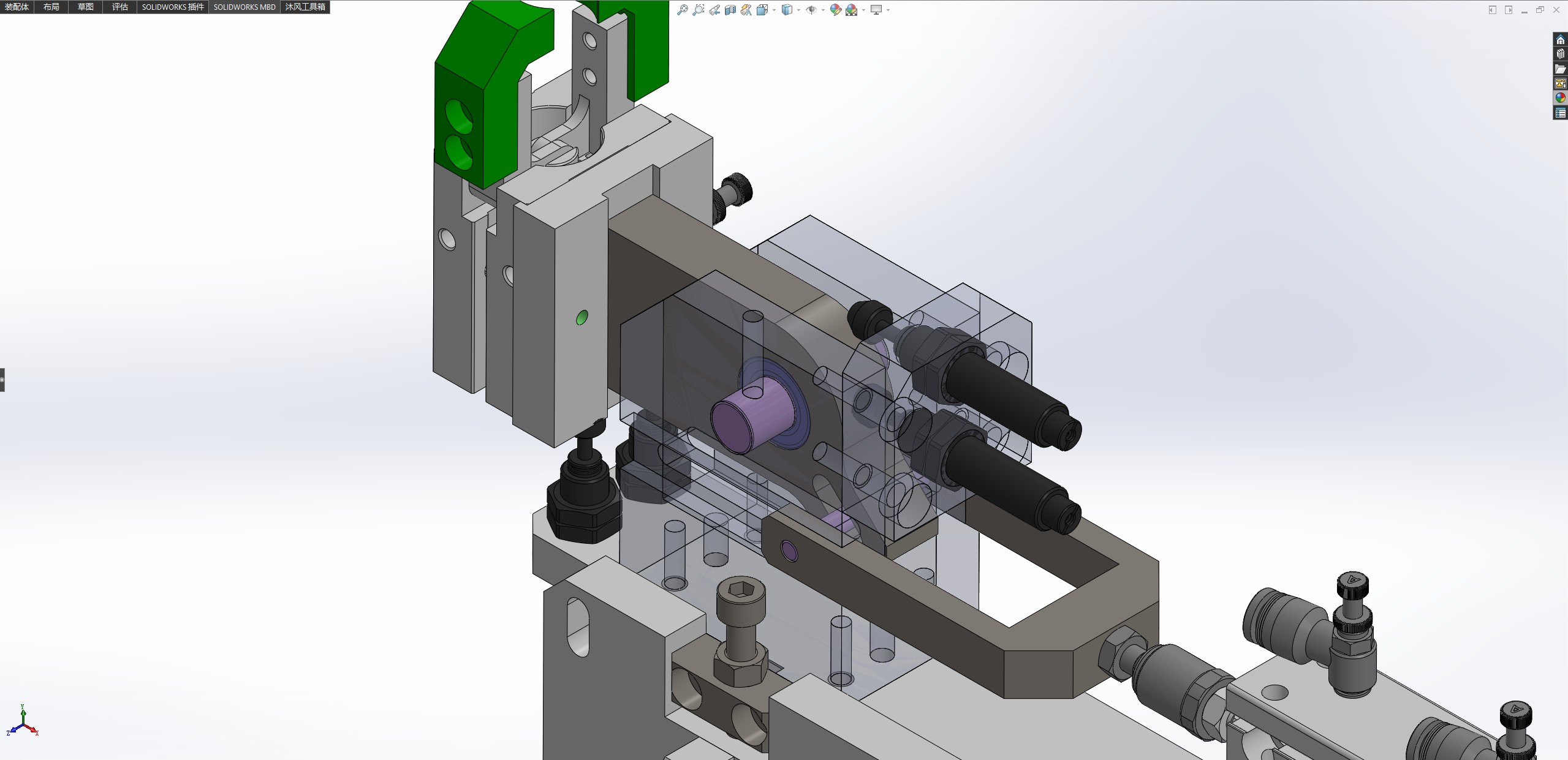 90度抓取放料移栽机构