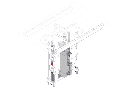 基于直线导轨的顶升机构