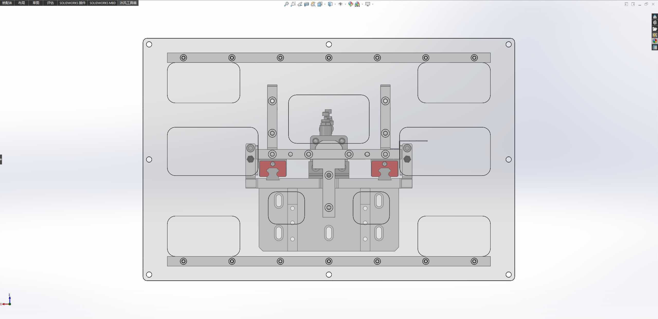 基于直线导轨的顶升机构