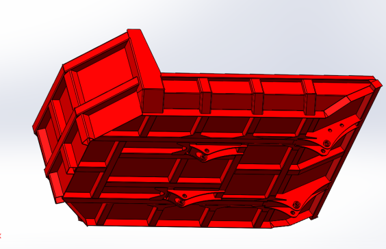 履带车5吨车厢焊接