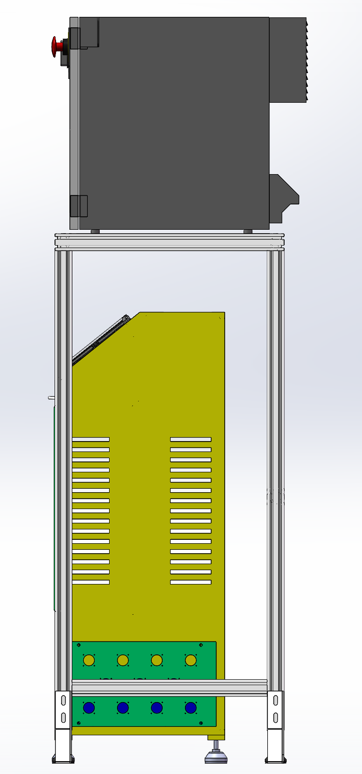 发那科机器人控制柜与电控柜装配图