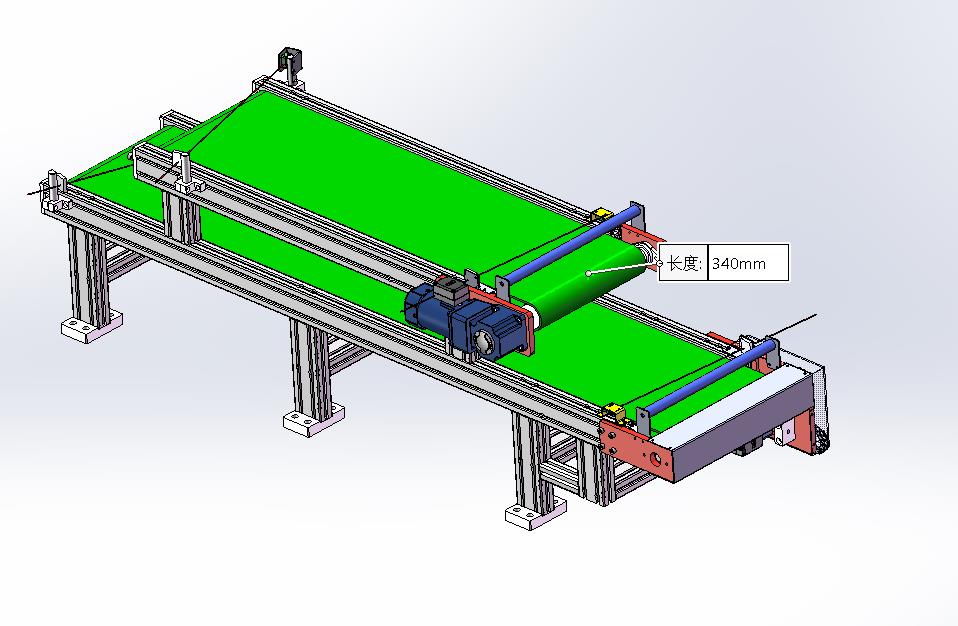 光电检测定位-上下双层皮带输送机