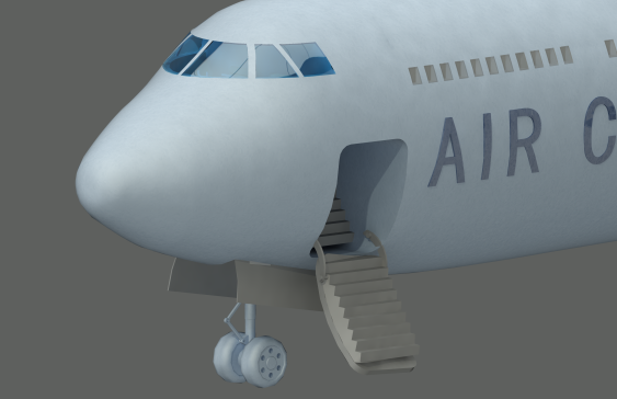 波音747客机开舱门