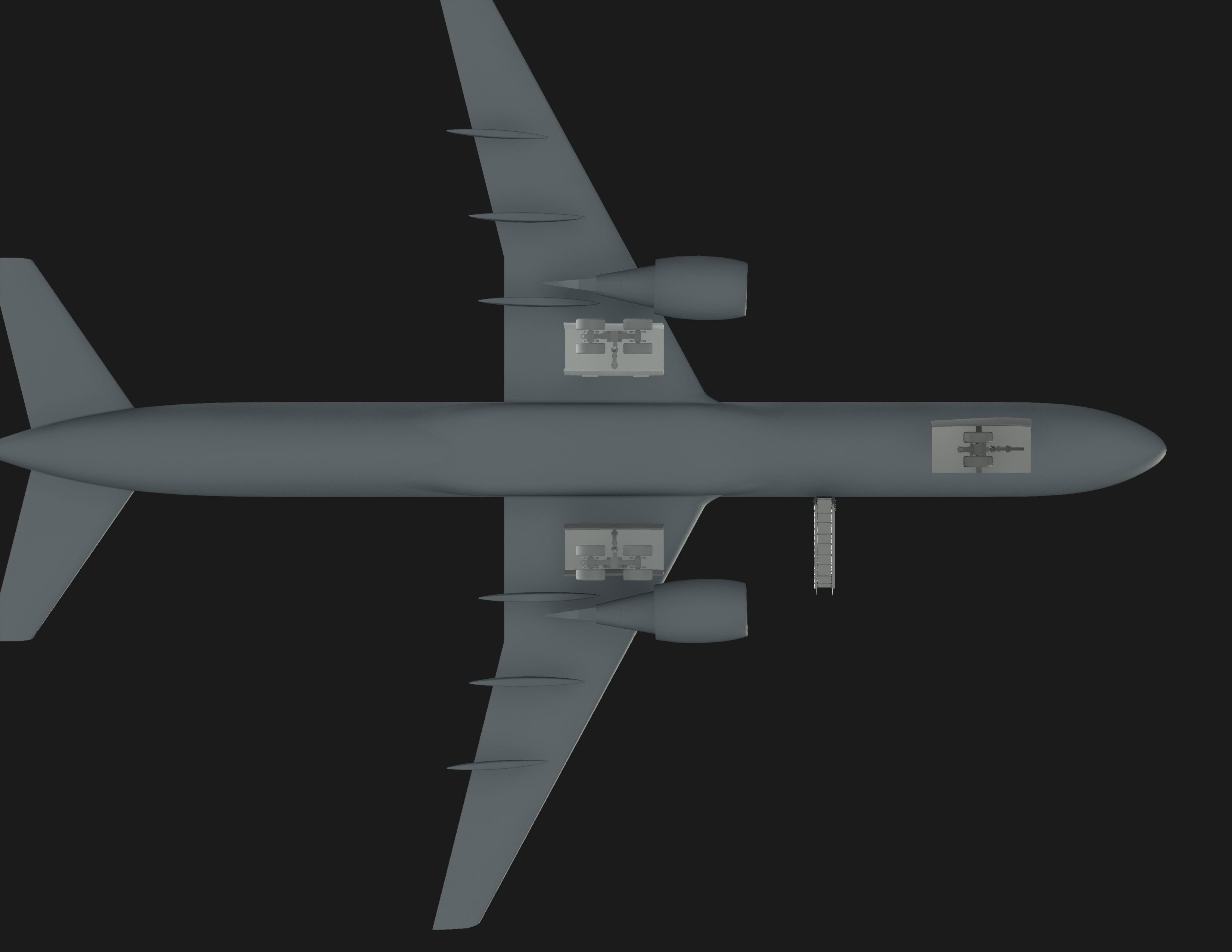 波音757客机开舱门带楼梯