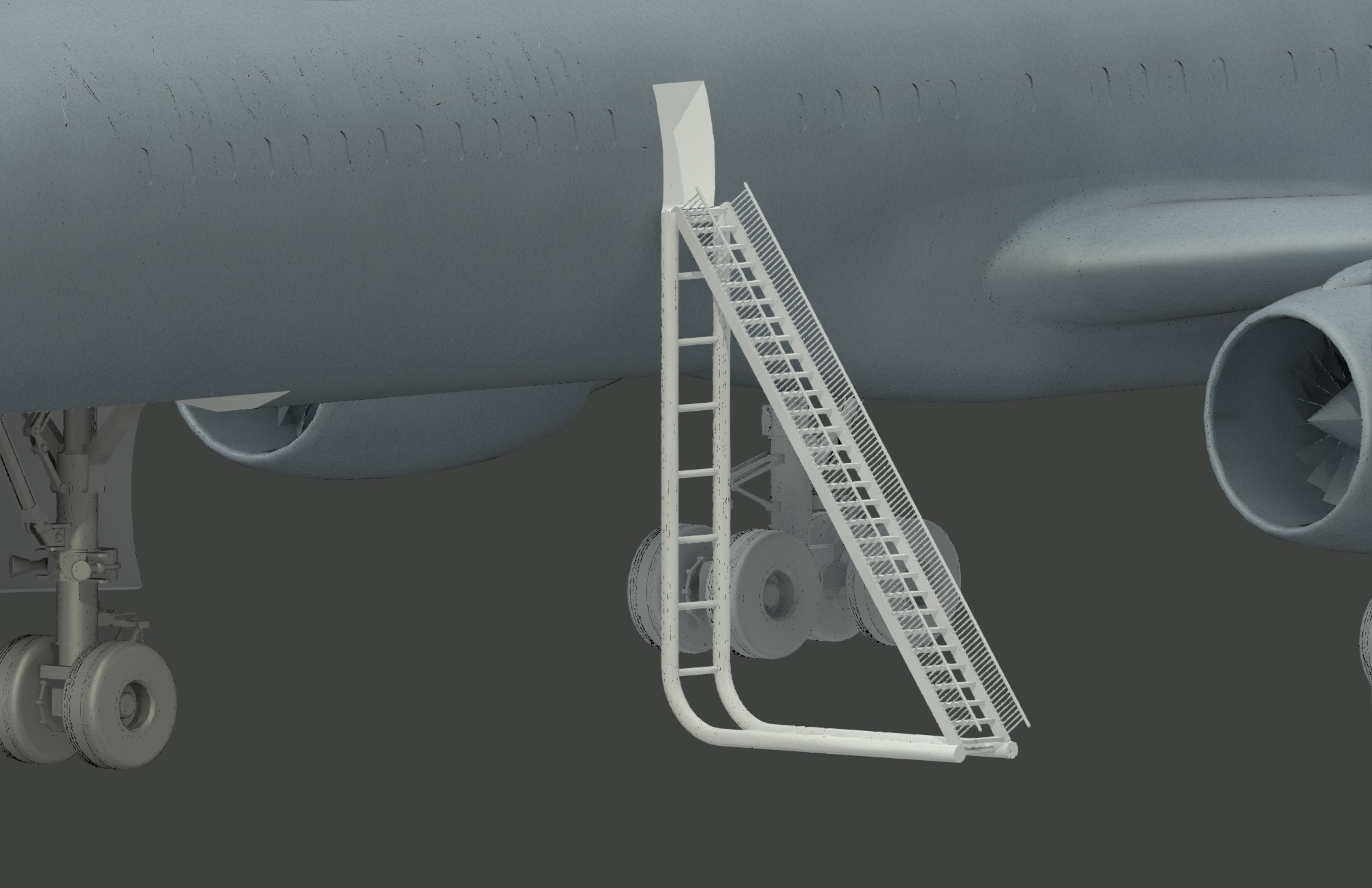 波音757客机开舱门带楼梯