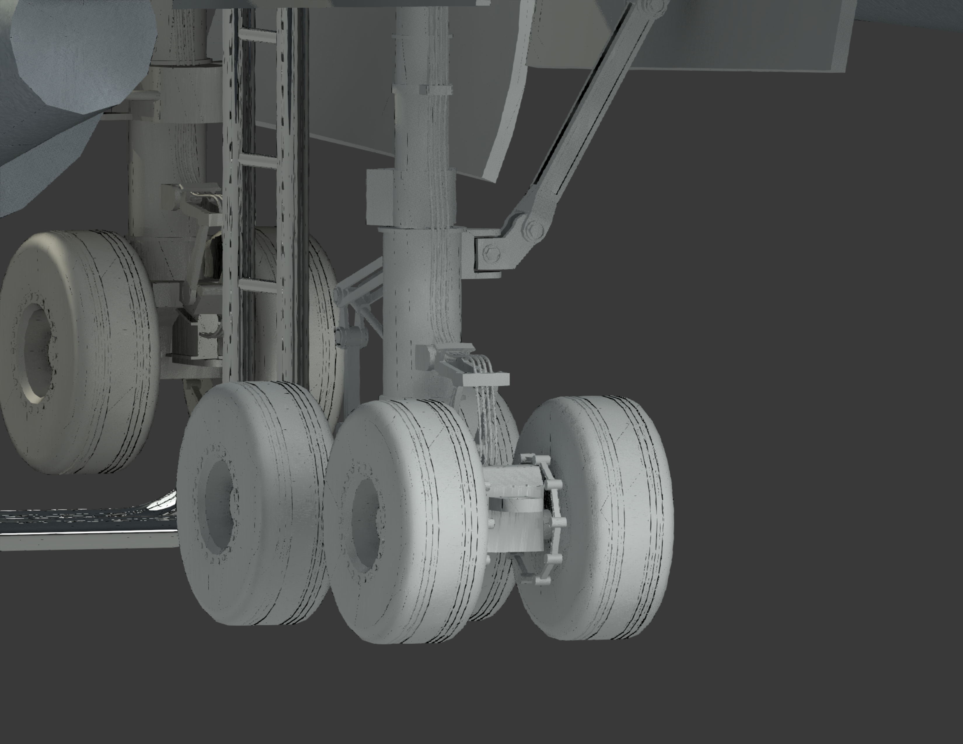 波音757客机开舱门带楼梯