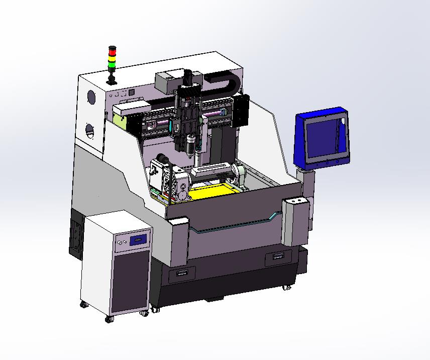 4轴双头小龙门雕铣一体机