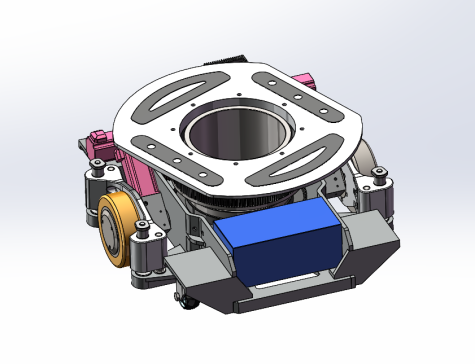 仓储物流小车 举升式agv小车 三维模型3D图纸Solidworks设计