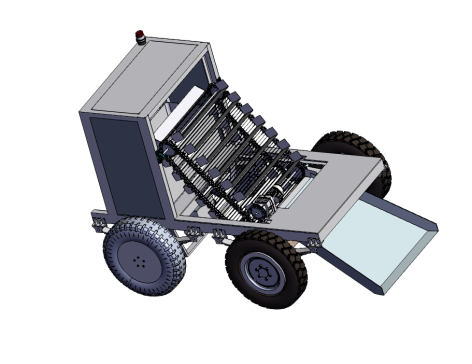 沙滩垃圾清理车设计含二维 三维 说明书1591453
