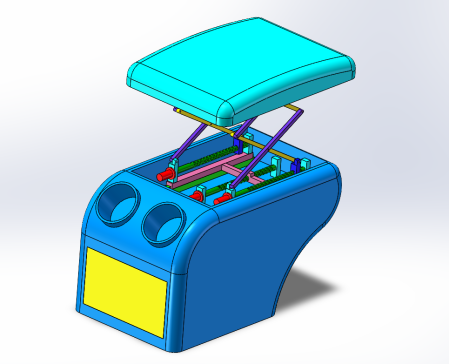 汽车多功能扶手箱设计