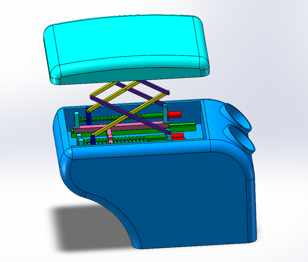 汽车多功能扶手箱设计