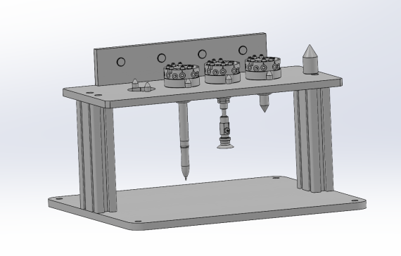 机器人快换工装存放台