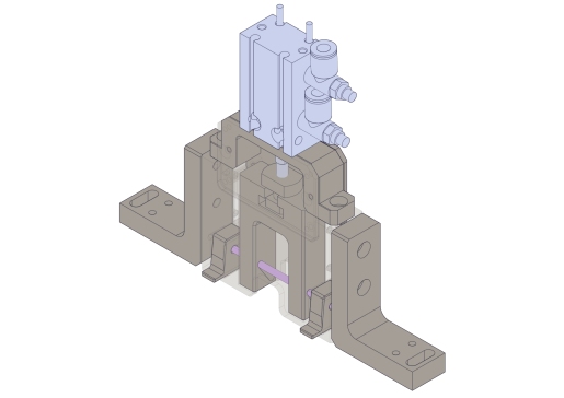 基于凸轮槽的气动伸缩机构