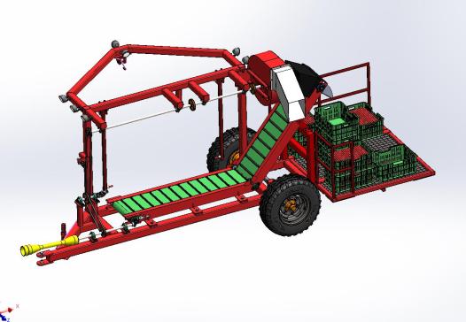 醋栗自动收割装箱机