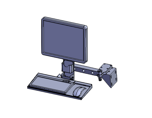 工业键盘旋转支架