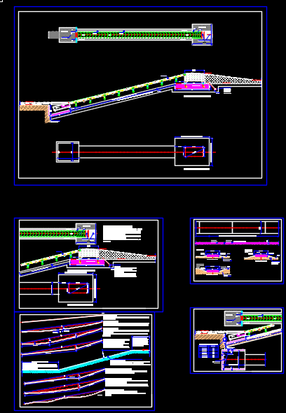 滑雪场魔毯驱动机头基础设计图