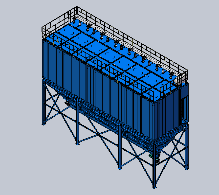 PPC96-8袋式脉冲除尘（3D）