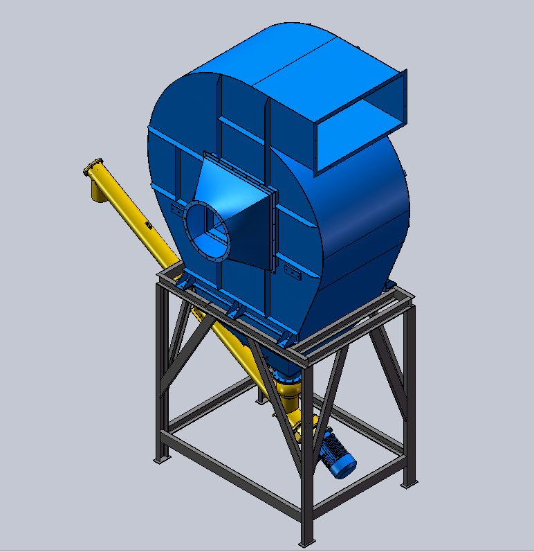 沥青站蜗壳一级除尘器