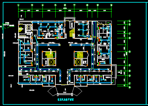 东莞某医院空调系统设计施工设计图