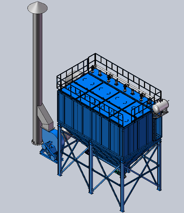 PPC96-4脉冲袋式除尘器（三维）