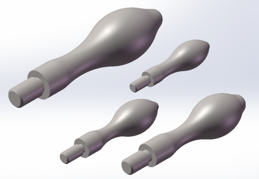 固定曲面手柄 4款