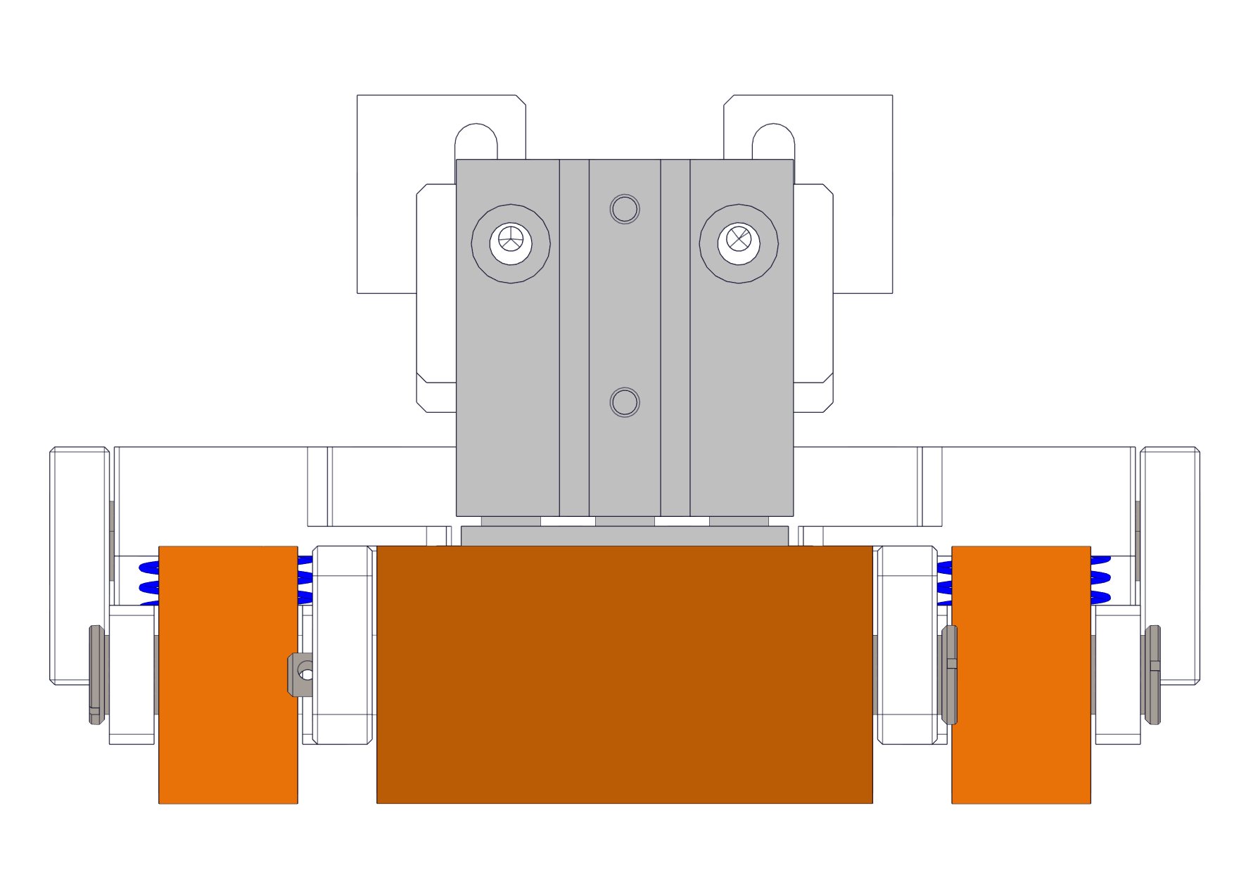基于包胶辊的滚压机构