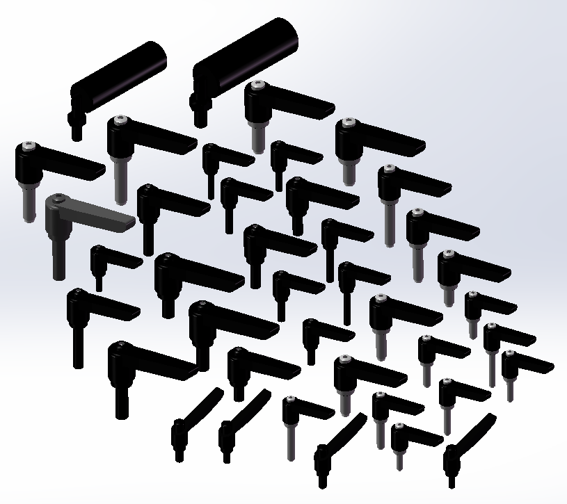 可调位紧定手柄 40款