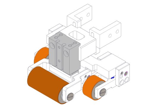 基于包胶辊的滚压机构