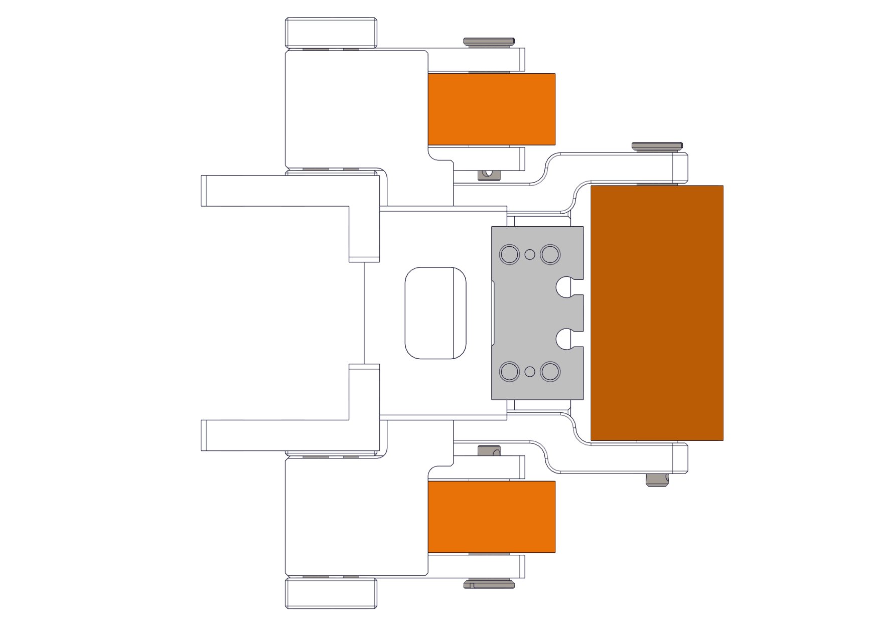 基于包胶辊的滚压机构