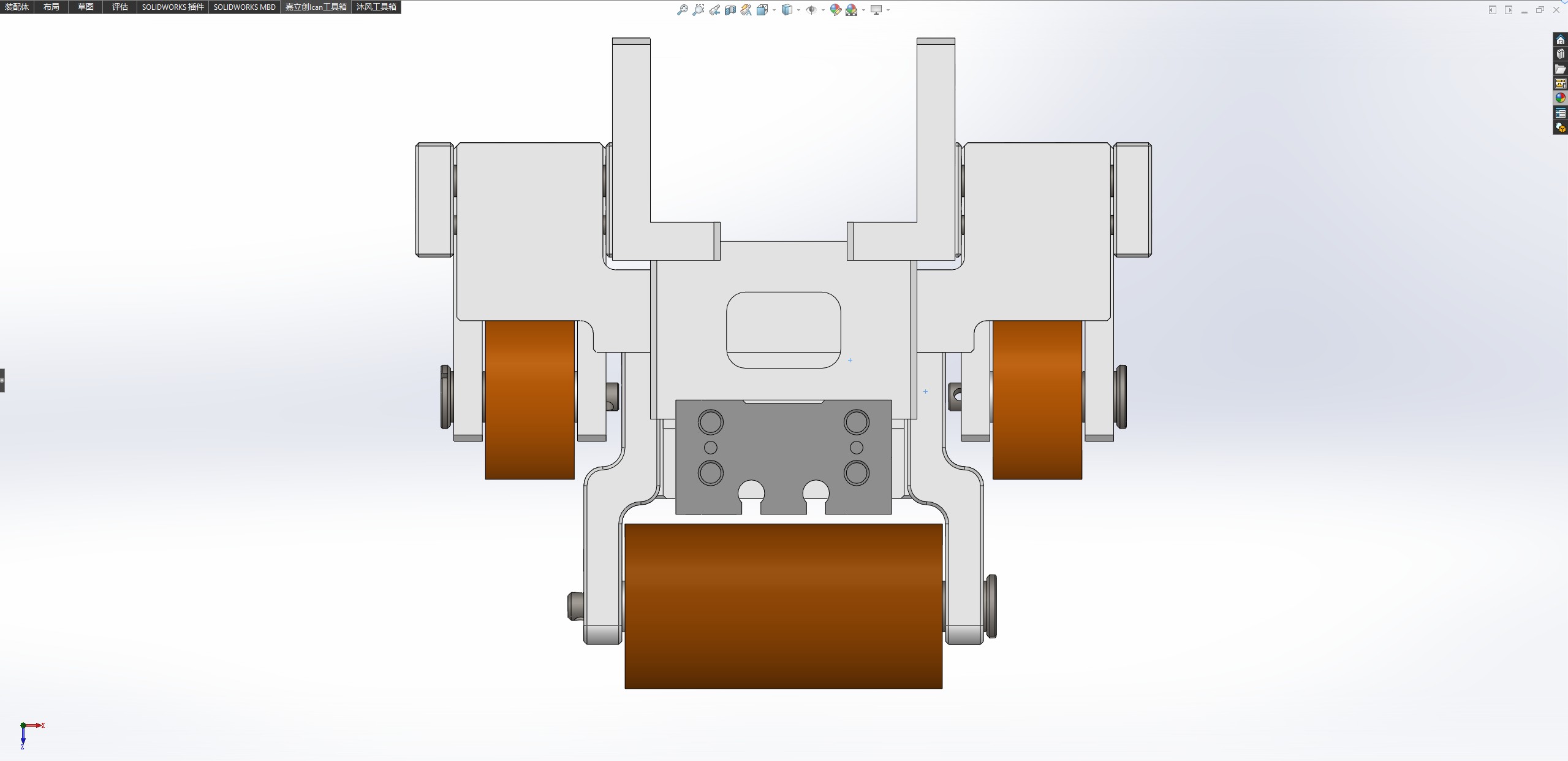 基于包胶辊的滚压机构