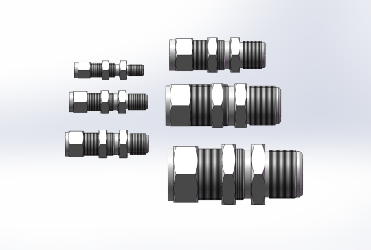 6款BMCH型卡套式至JIC管穿板接头