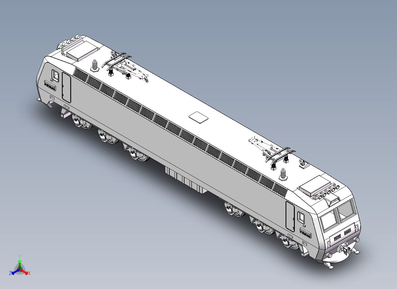 HXD3D毛泽东号电力机车模型1-48