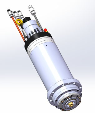 HCS-170Lg-20KW电主轴三维模型