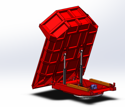 C50R-5吨履带车厢转向装置