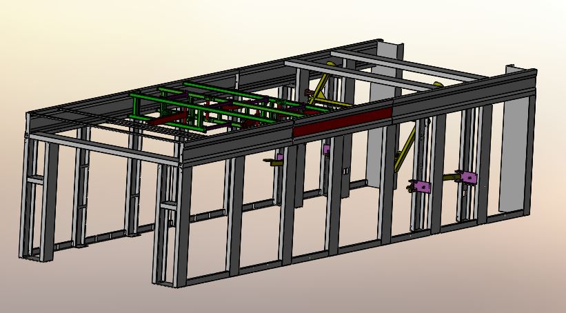 隧道机框架3D模型