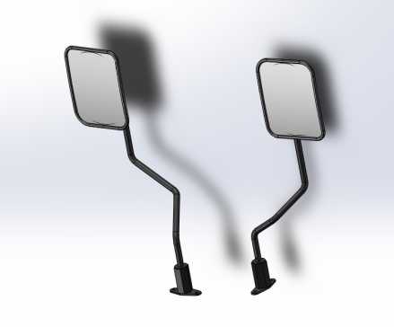 5吨履带车 左右后视镜总装