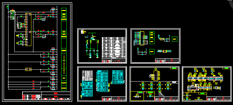 ABB变频器恒压供水一拖二电气图纸