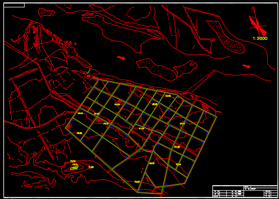 城市给水管网总平面图