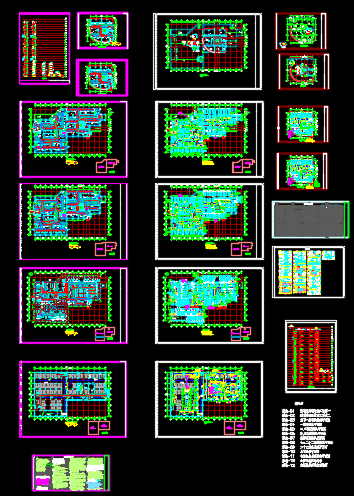 山西高层商业综合体通风空调及防排烟系统设计图