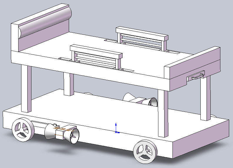 1一种急诊科用—体化移动护理床