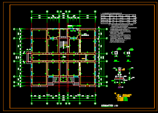 三层砖木结构加固设计施工CAD图