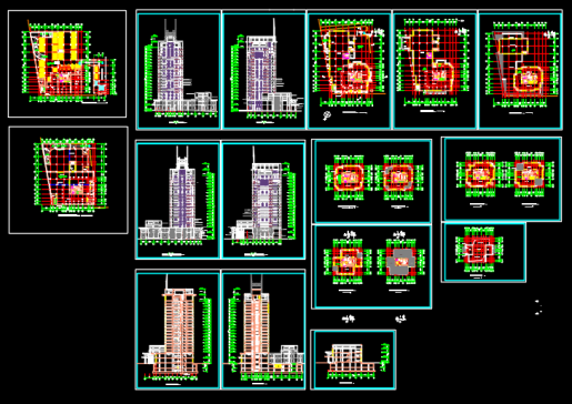 高层写字楼建筑图