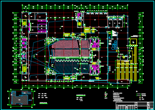 4层大学活动中心施工图（含建筑结构、水电暖）