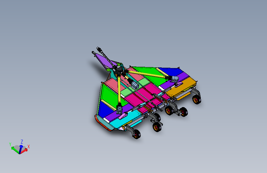 折叠式牵引割灌机