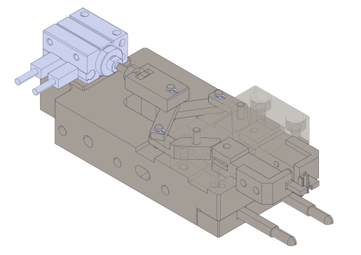 基于连杆机构的气动夹爪机构