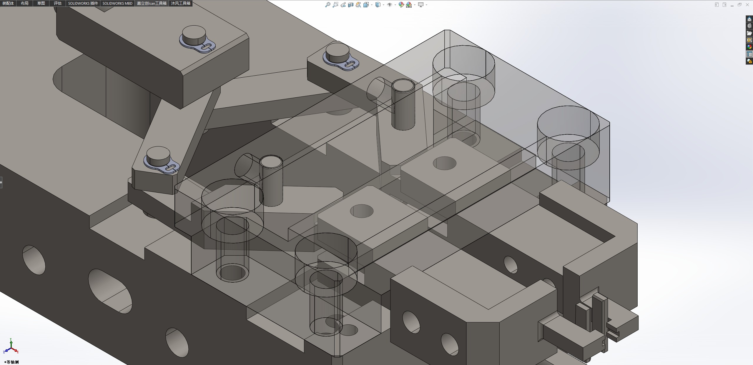 基于连杆机构的气动夹爪机构