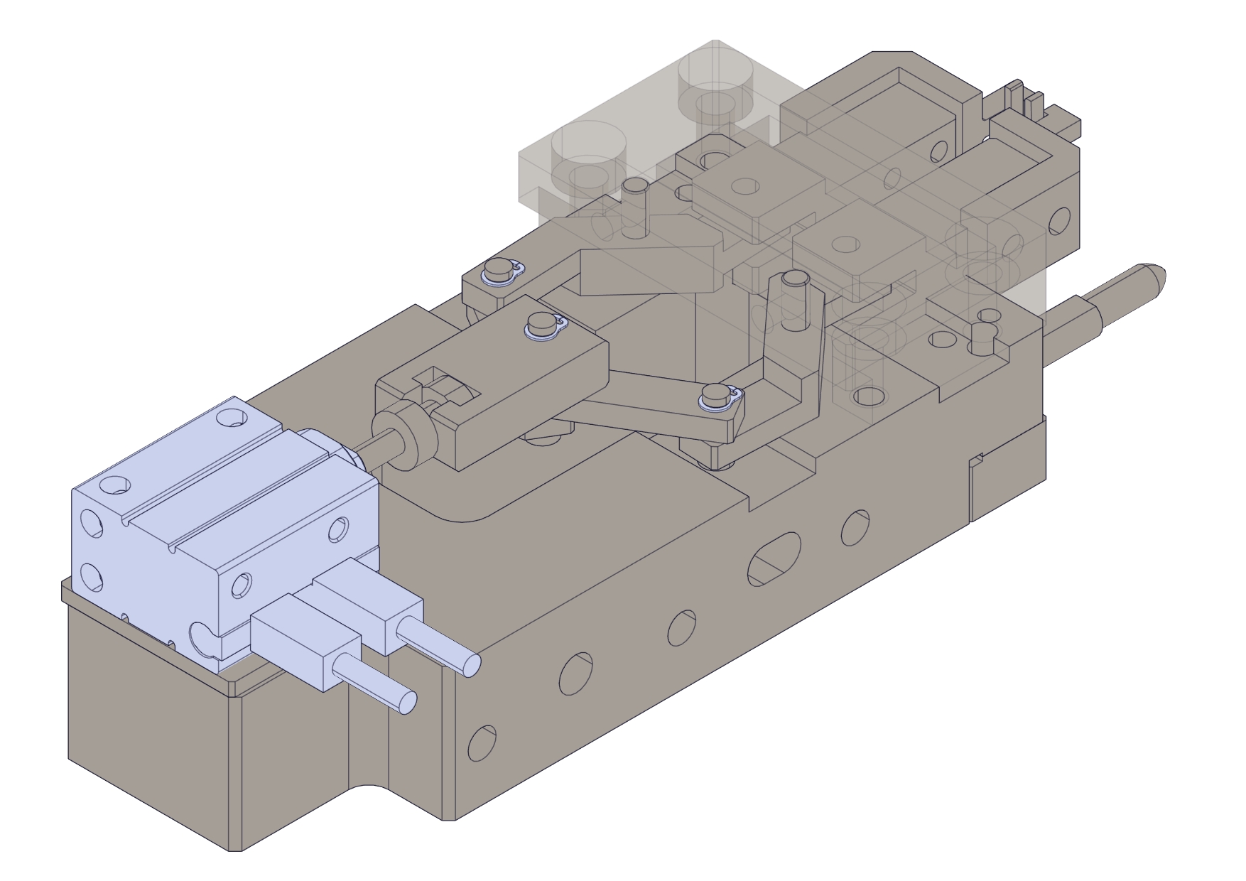 基于连杆机构的气动夹爪机构